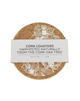 Cork Coaster | Orchids White