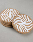 Cork Coaster | Ripple White