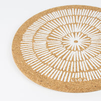 Cork Placemats | Sandy Lines White