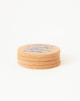 Cork Coasters | Mackerel Blue