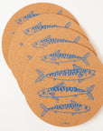 Cork Placemat - Mackerel