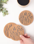 Cork Coasters | Native Grasses