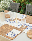Organic Cotton Napkins | Fish on a Line Navy S/2