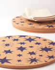 Cork Placemat - Stars Navy