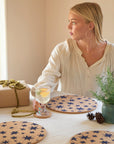 Cork Placemat - Stars Navy