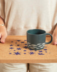 Eco Cork Tray | Stars Navy