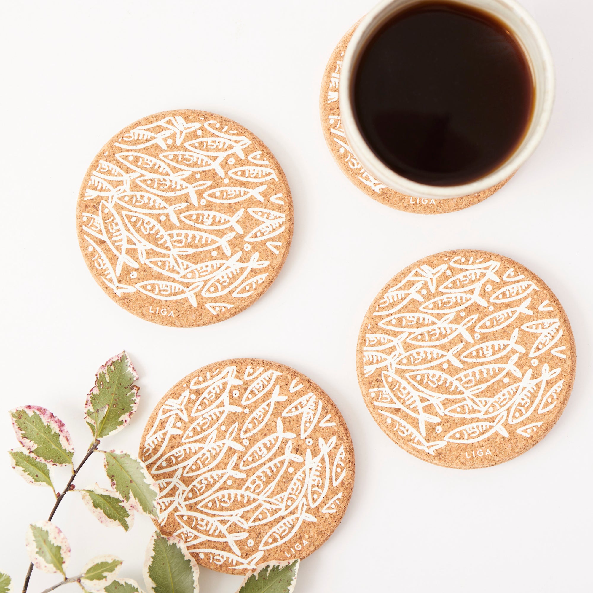 Cork Coasters | Sardines