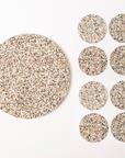 Beach Clean Placemats and Coasters | Round Set of 8
