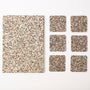 Beach Clean Rectangle Placemats and Coasters - Table Set of 6