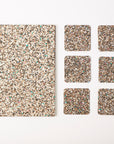 Beach Clean Rectangle Placemats and Coasters - Table Set of 6
