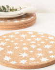 Cork Placemats 30cm | Stars