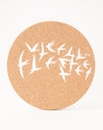Cork Placemat | Swallows | White