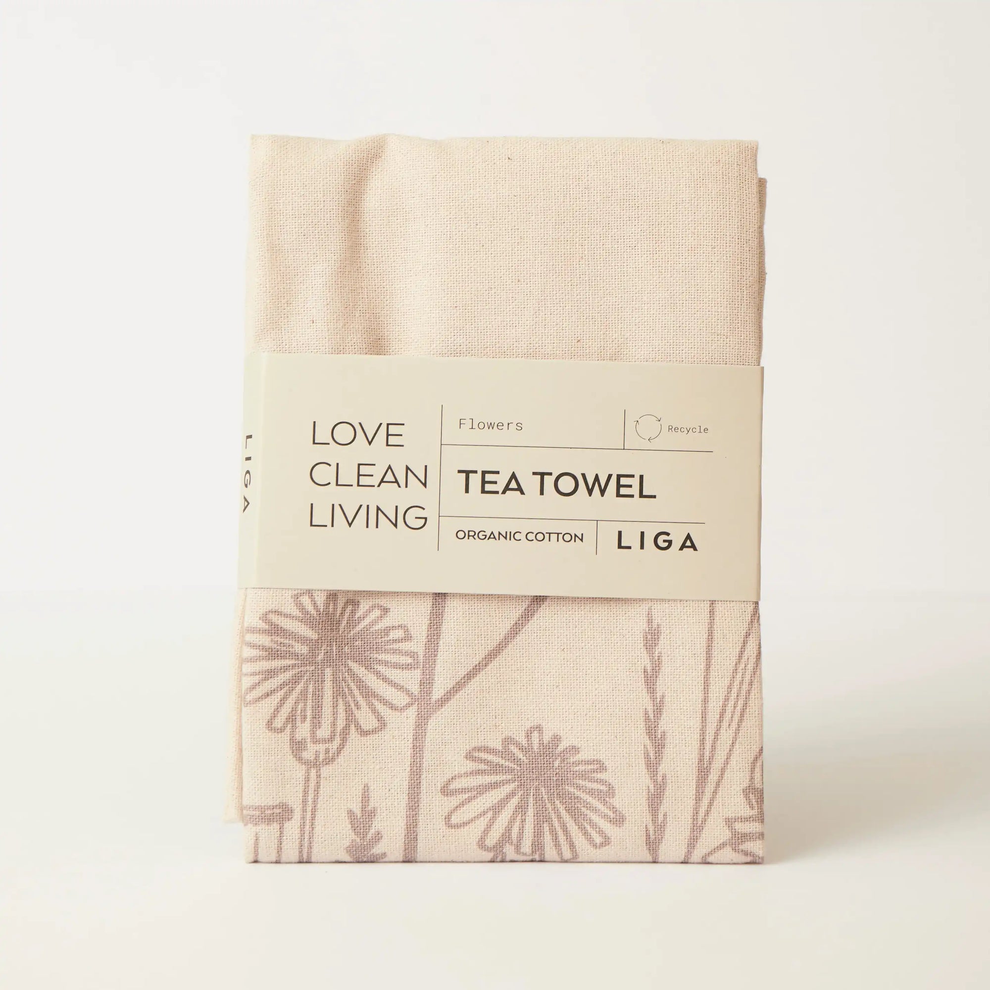 Tea Towel and matching Dishcloths | Flowers