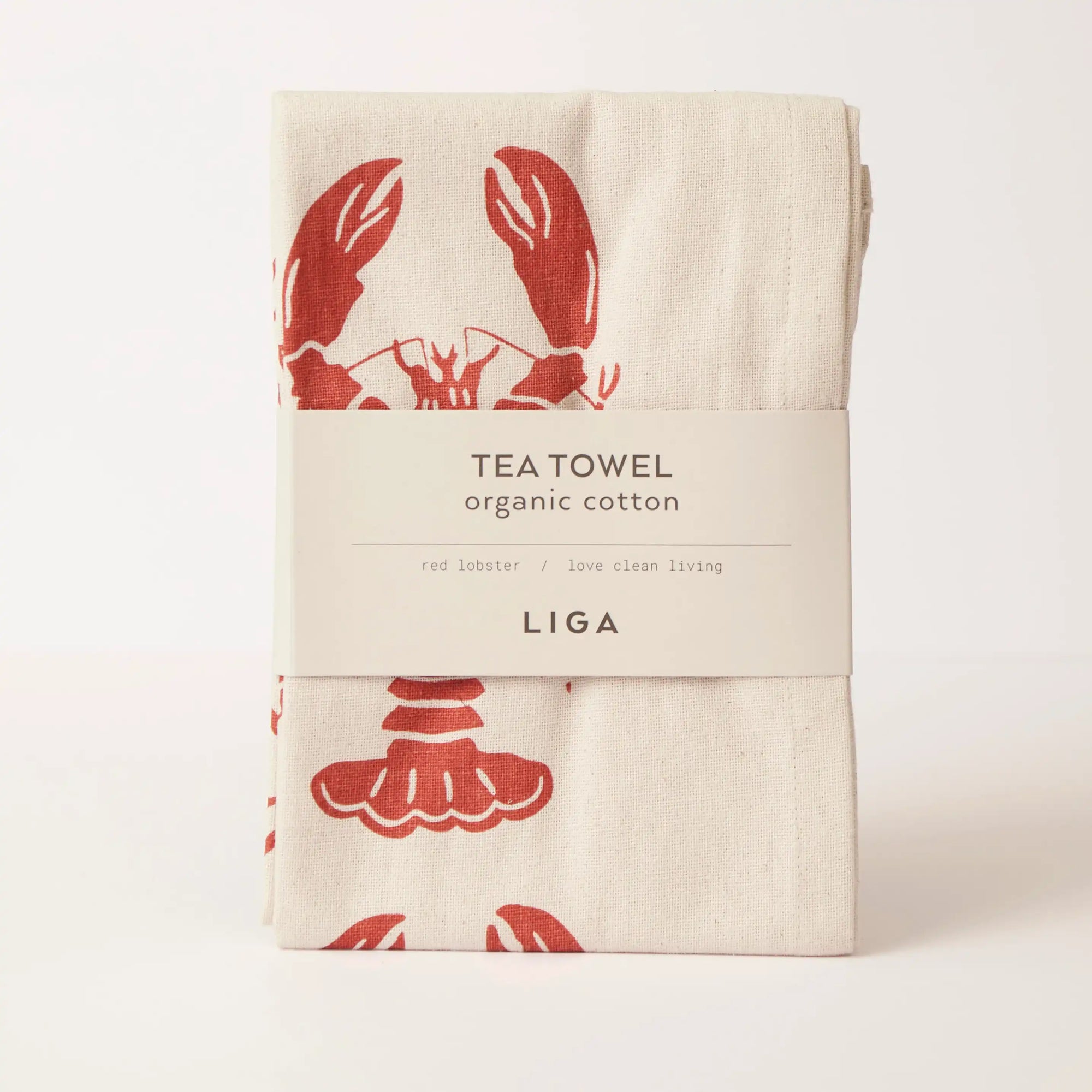 Tea Towel and matching Dishcloths | Mackerel &amp; Lobster
