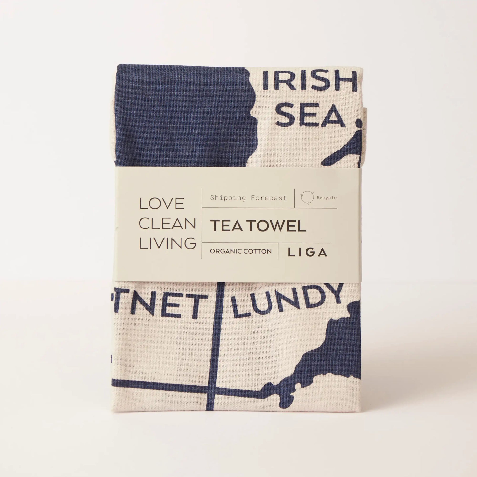 Tea Towel and matching Dishcloths | Shipping Forecast