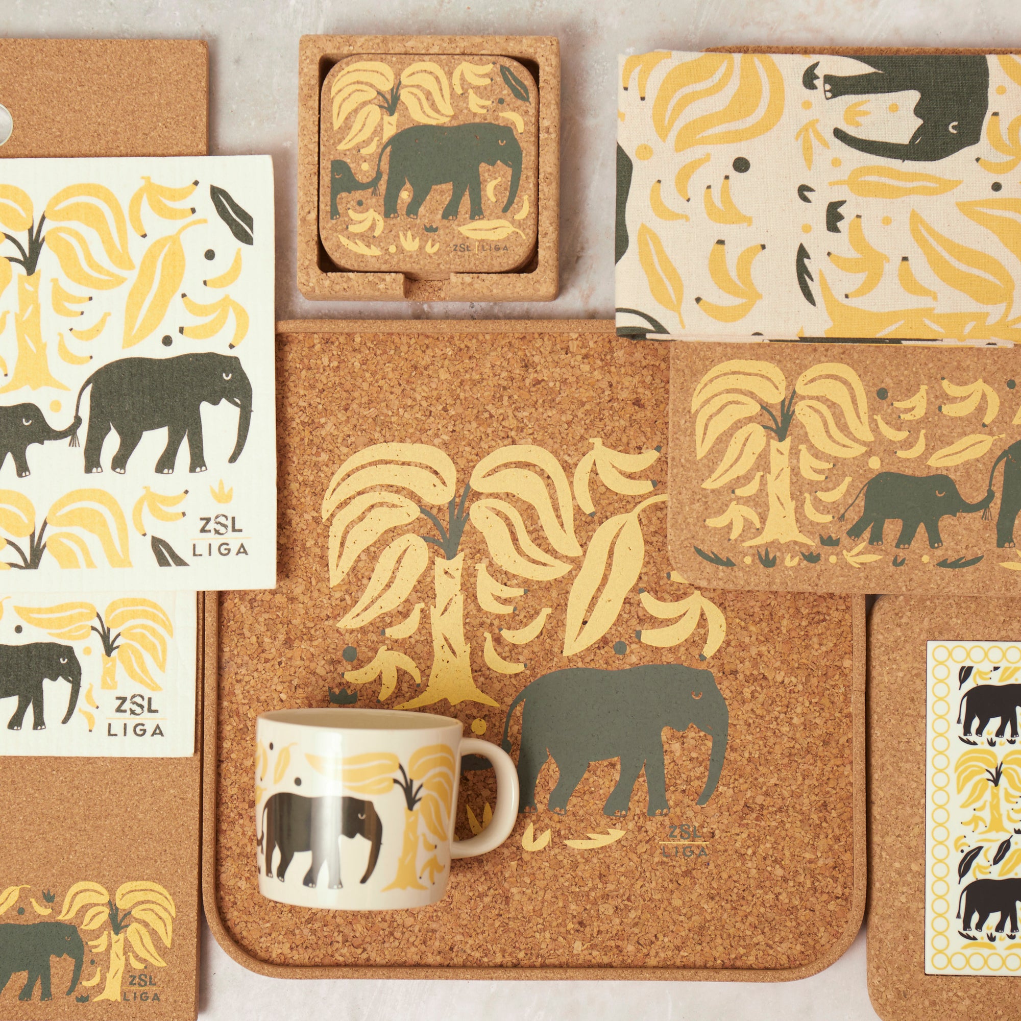Cork and Tile Trivet | Elephant &amp; Bananas