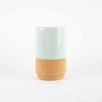 Sustainable Ceramic and cork mug, Aqua
