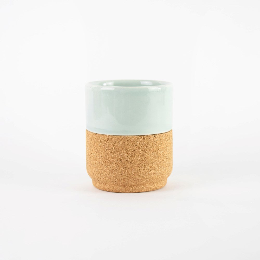 Aqua Eco friendly ceramic and cork Coffee mug