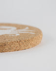 Eco friendly cork Coasters. Crab design
