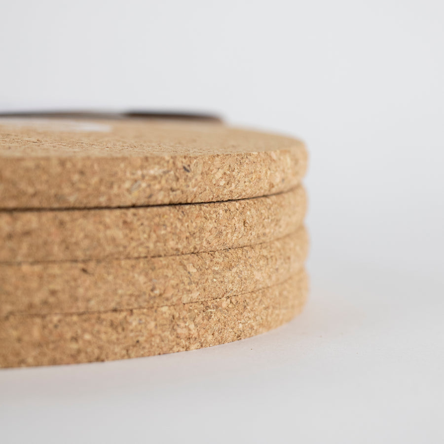 Eco friendly cork placemats + coasters. Crab design