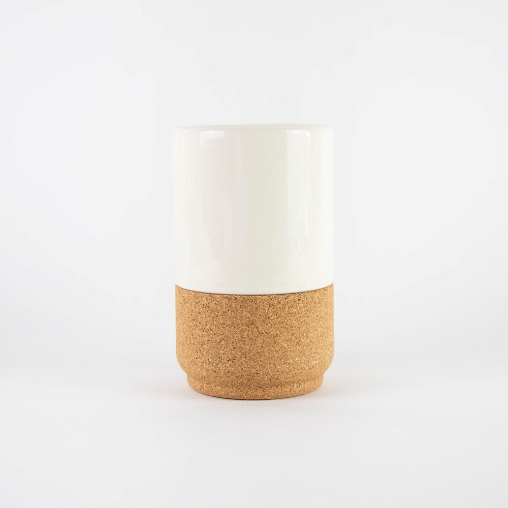 Sustainable Ceramic and cork mug, cream
