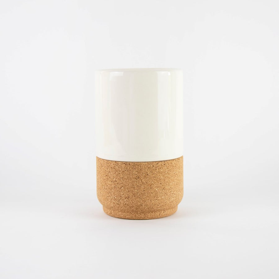 Sustainable Ceramic and cork mug, cream
