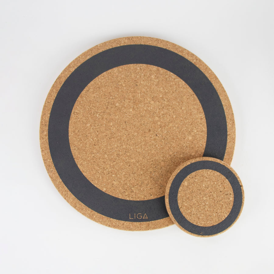 Eco friendly cork coasters. Earth Design