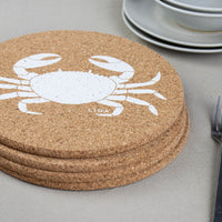 Cork Placemats | Crab