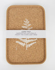 cork tray with Fern design with wrap