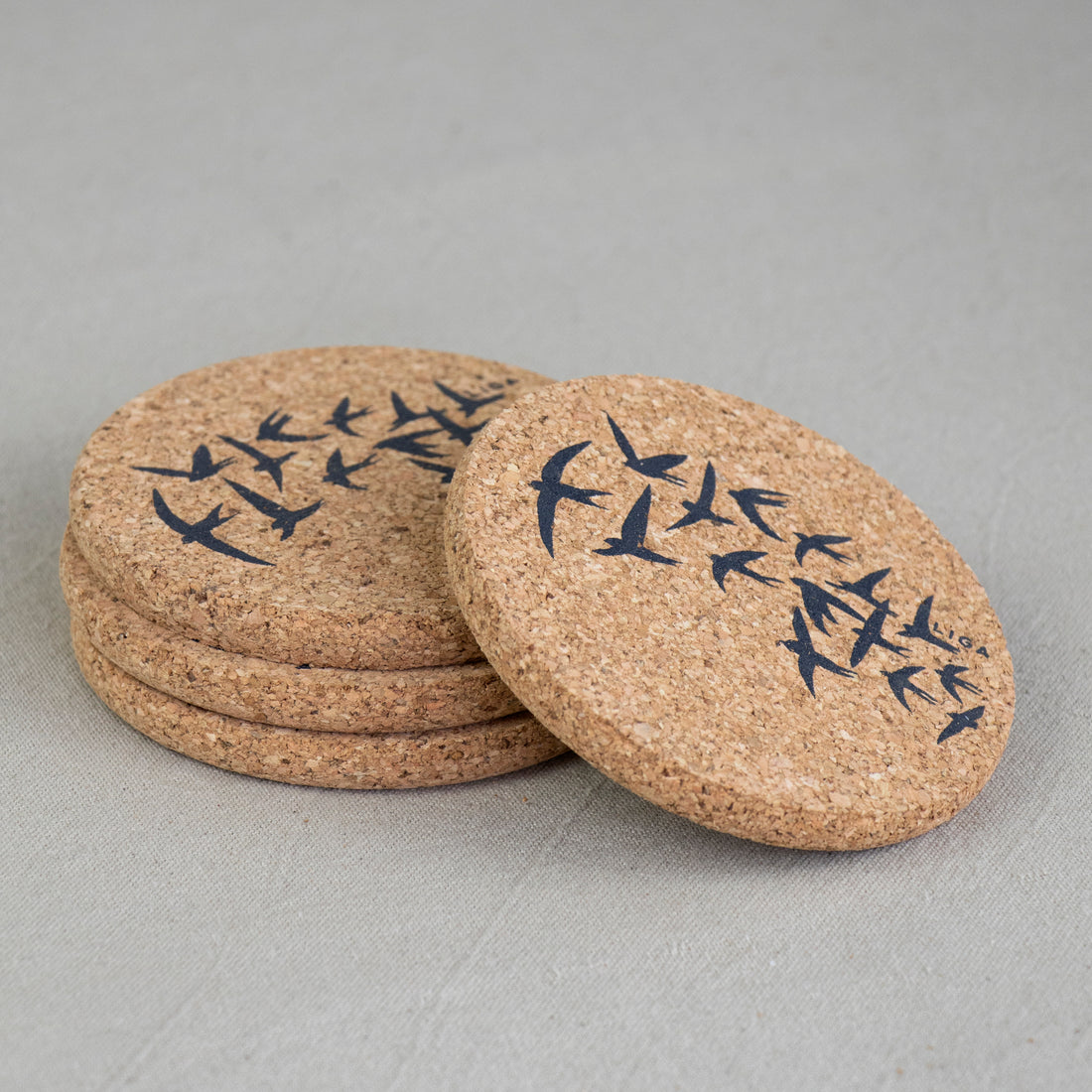 Cork Coasters | Swallows