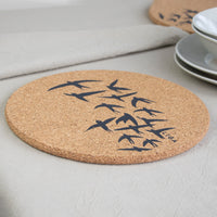 Cork Placemats | Swallows