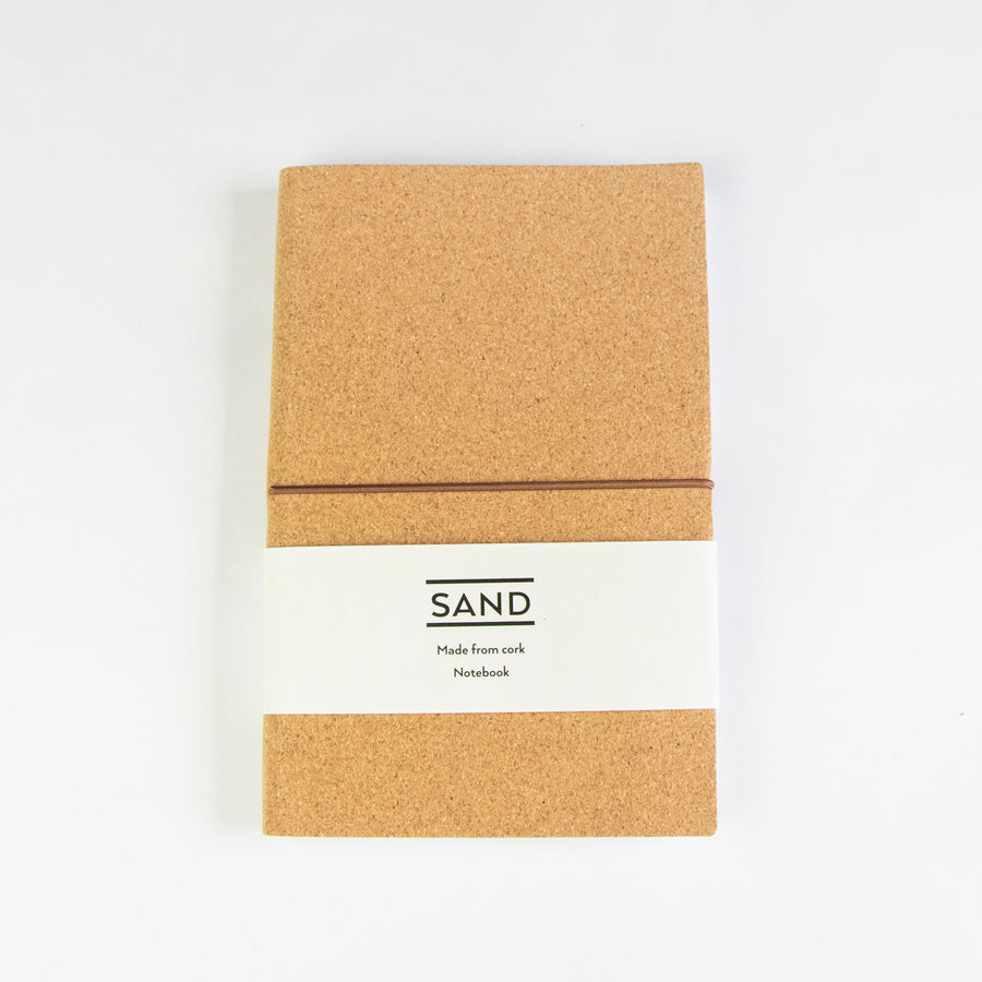 Sustainable cork A5 notebook, sand range