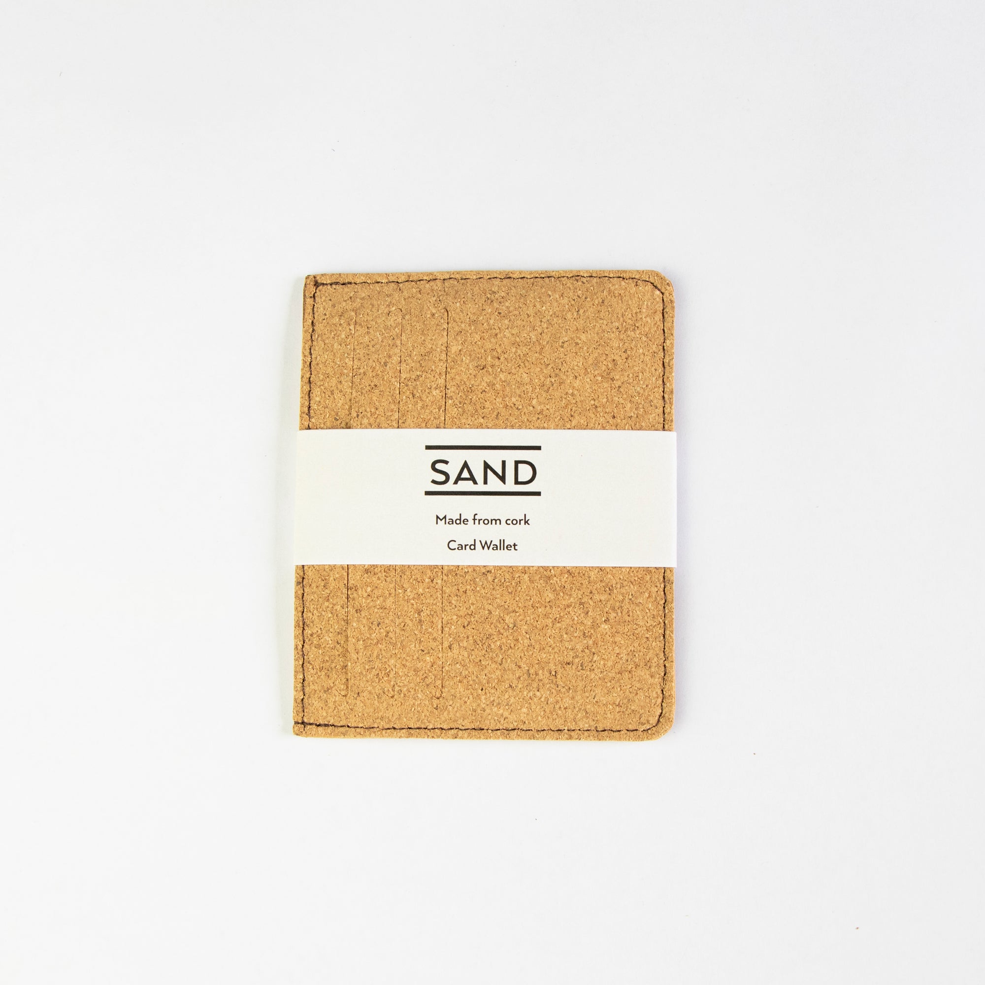 Sustainable cork Card Holder, sand range