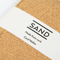 Sustainable cork Card Holder, sand range