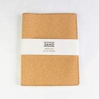 Sustainable cork A5 notebook cover + Refill, sand range