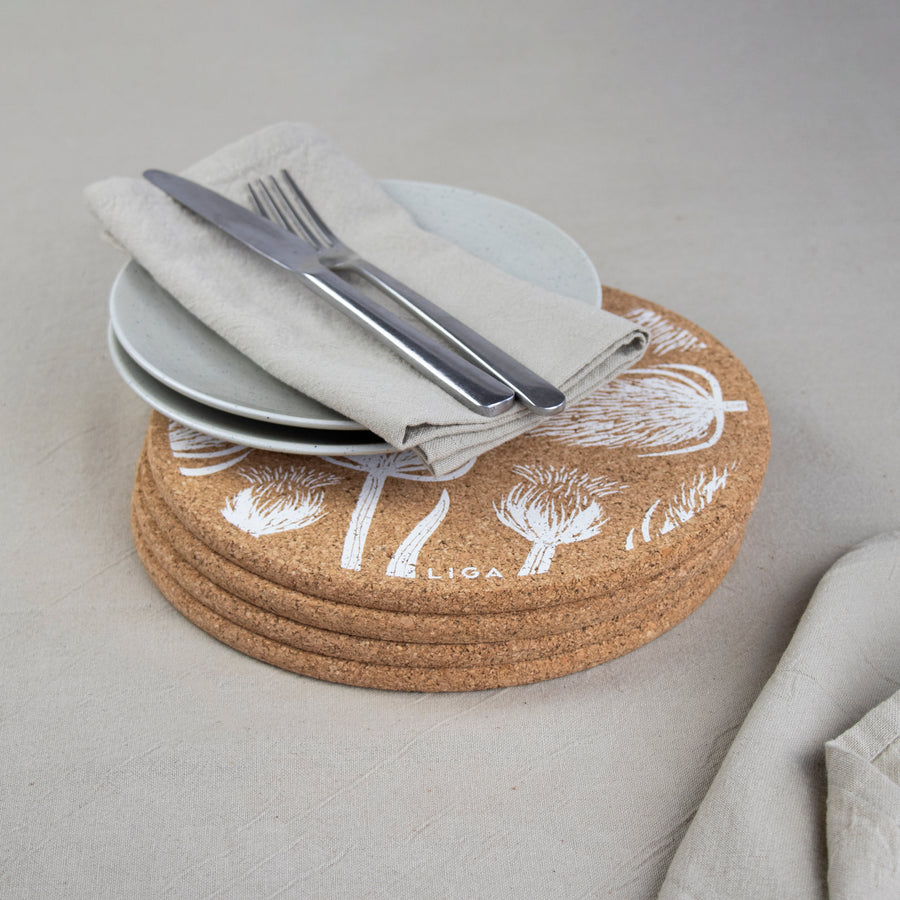 Cork Placemats | Thistles & Teasels