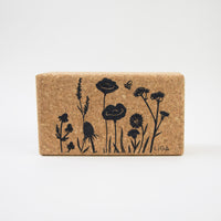 Sustainable Yoga Block with Wildflower design