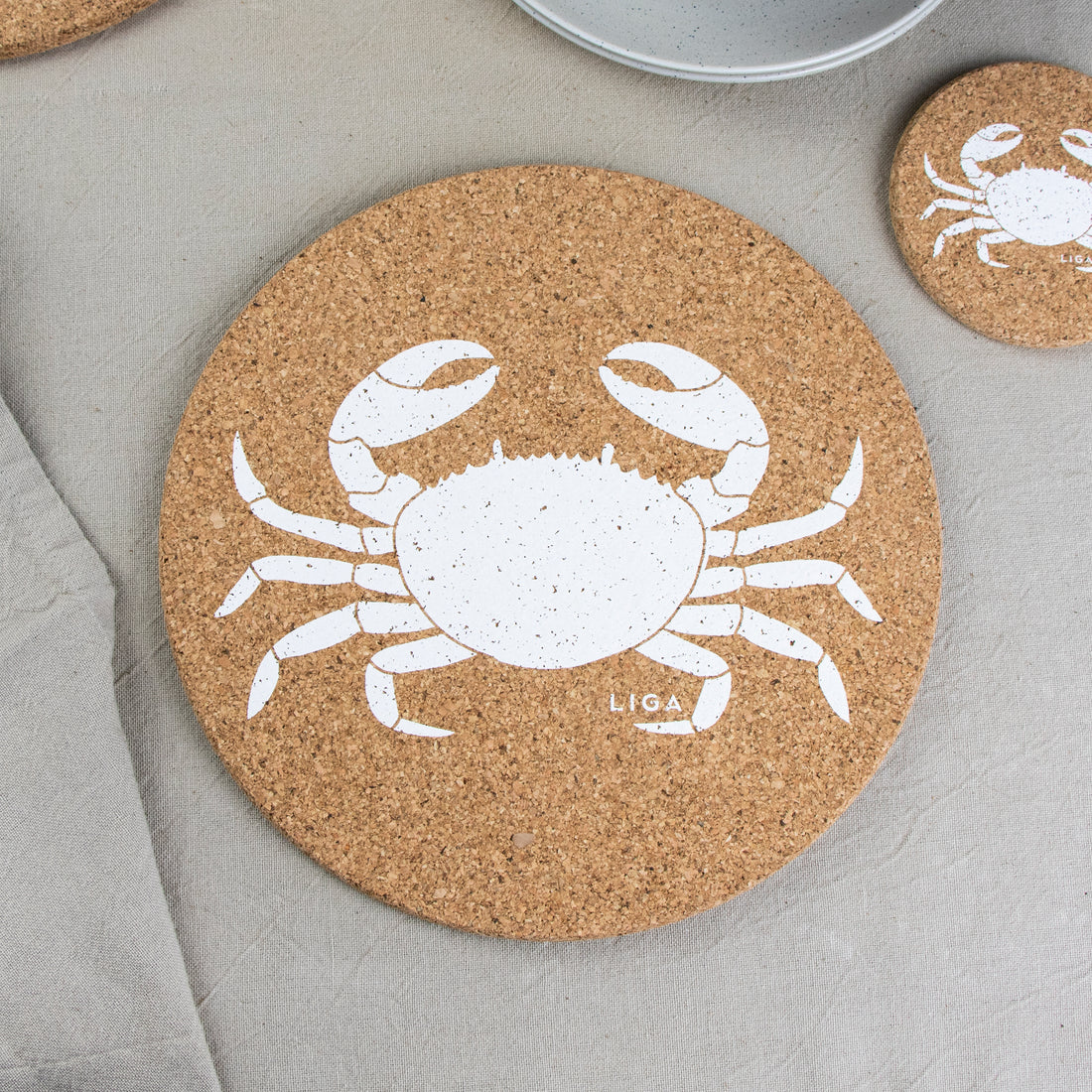 Cork Placemats | Crab