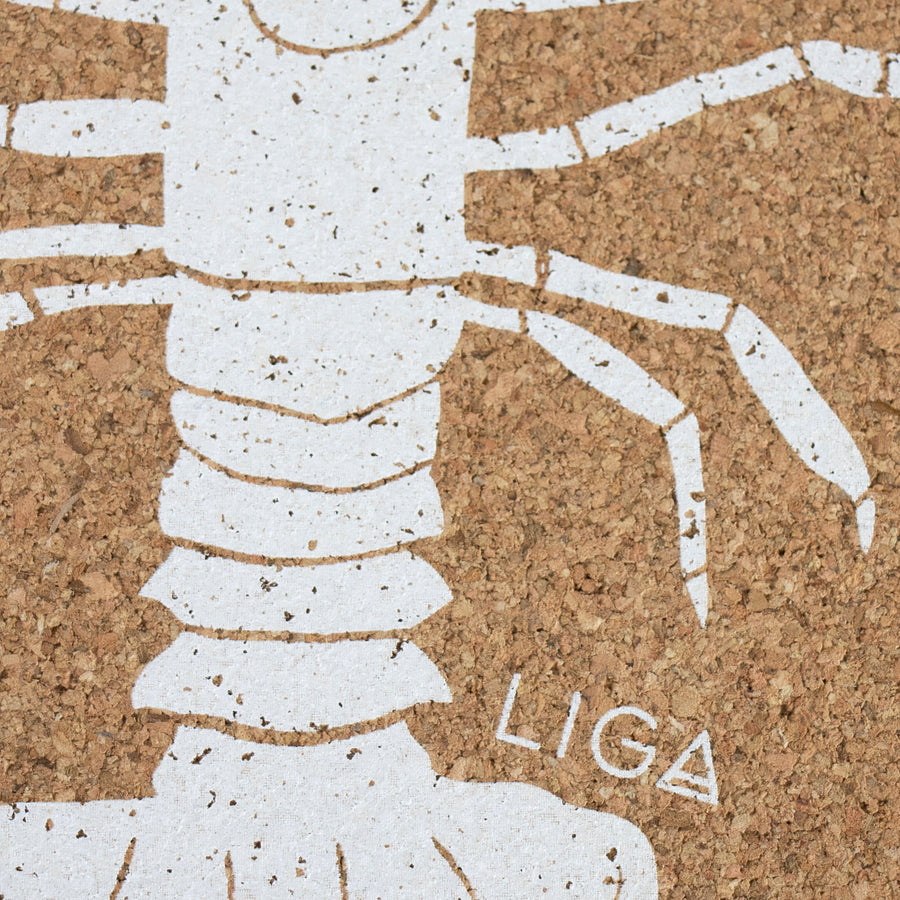 Eco friendly cork placemats + coasters. Lobster design