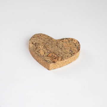 Eco Ice grey cork hear magnet