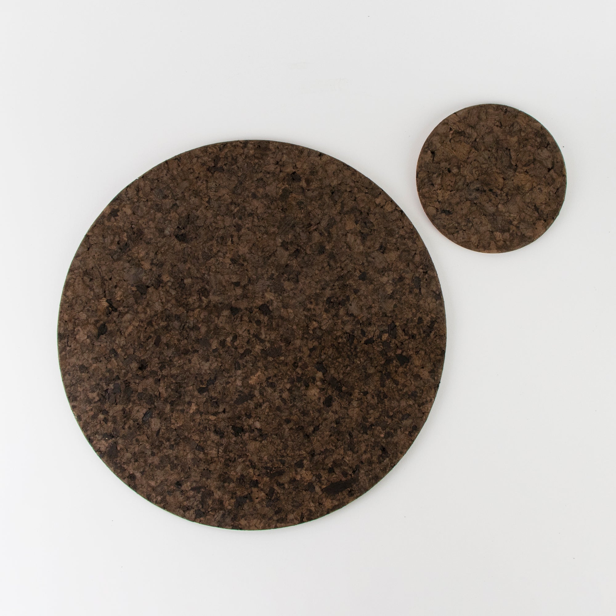 eco friendly Smoked Cork Round Placemat 