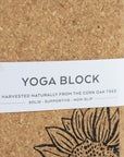 Sustainable Yoga Block with Sunflower design