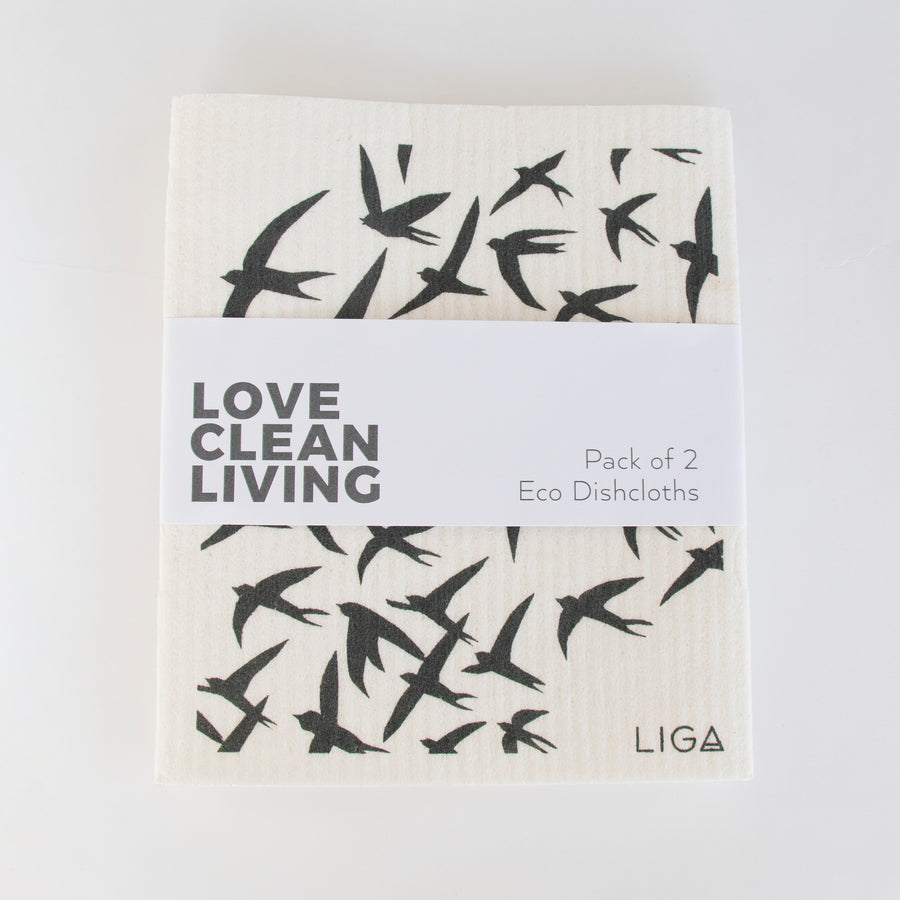 100% compostable dishcloths. Dandelion + swallow