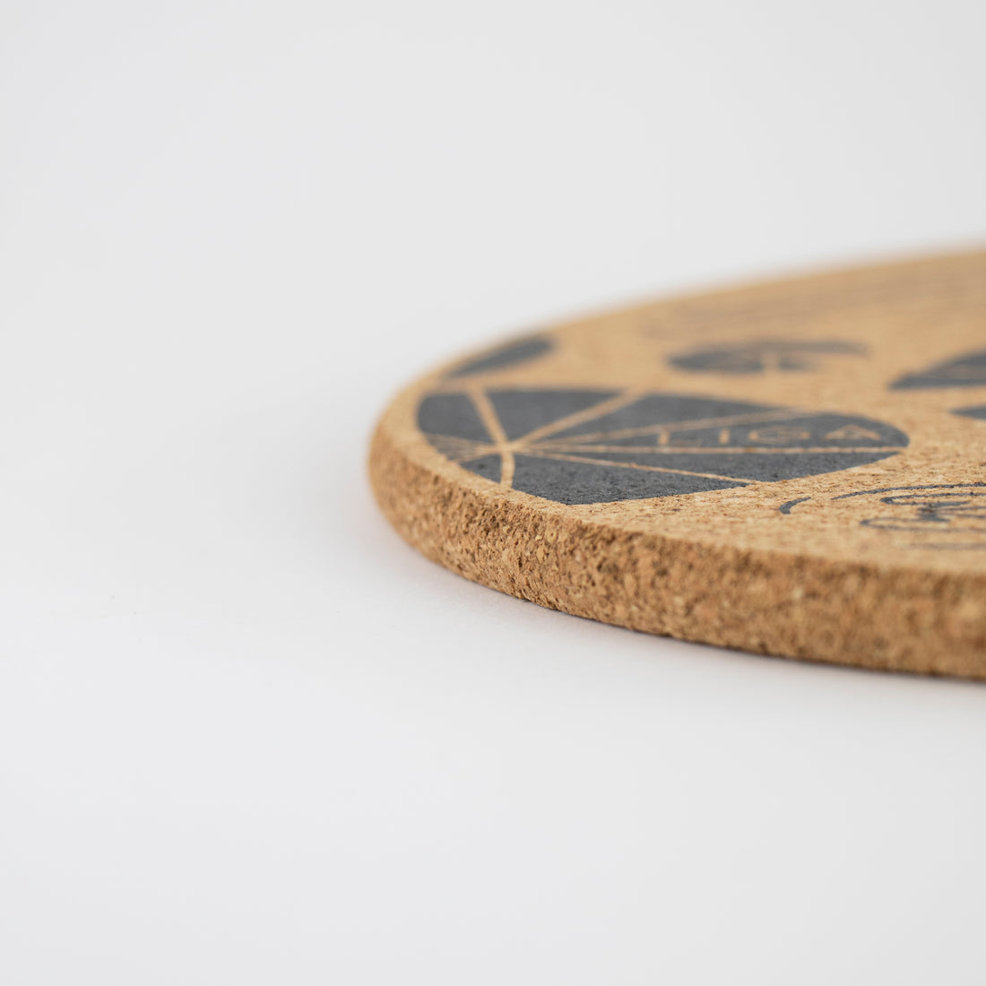 eco cork placemats and coasters. Wild swimmers design