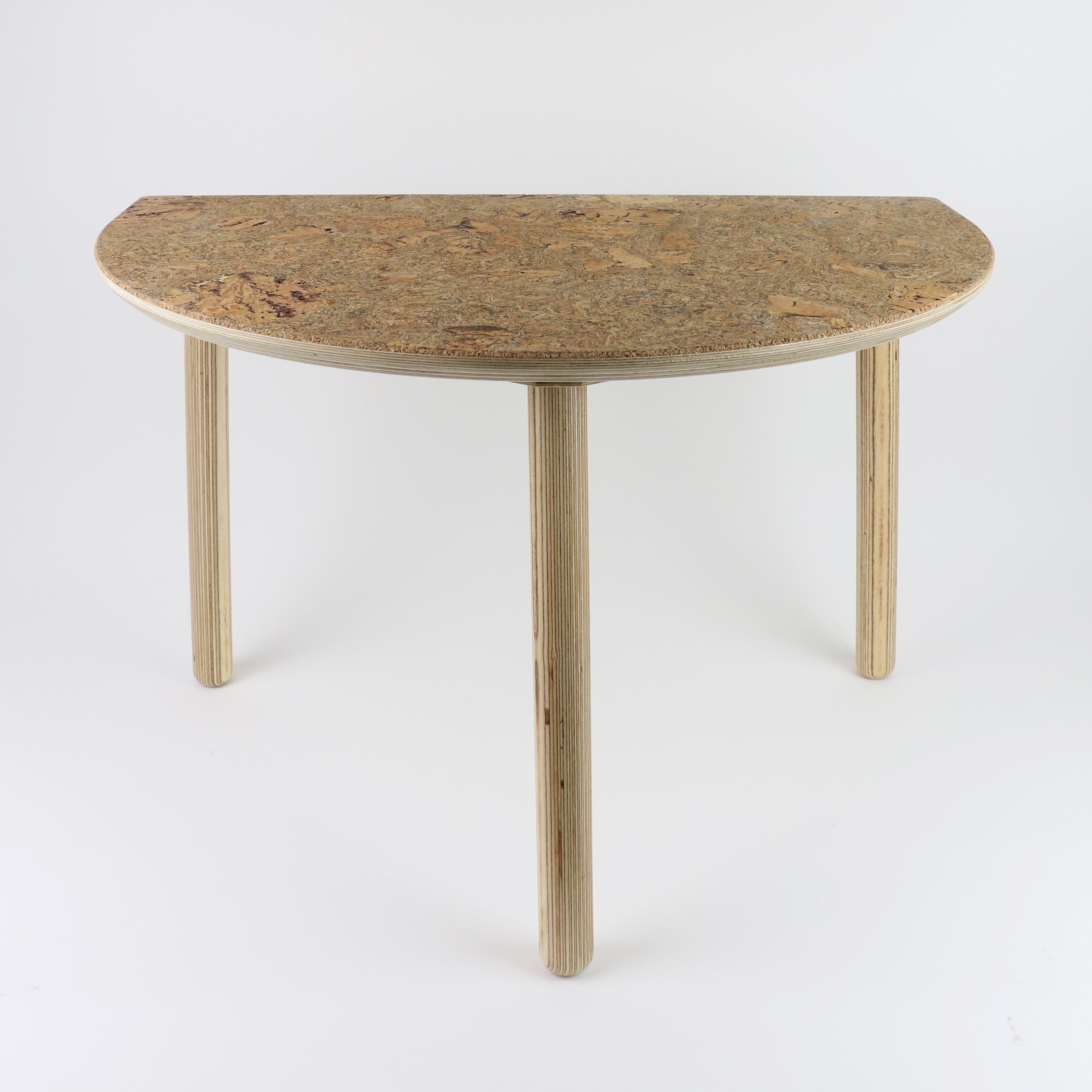 Half moon store corner table