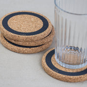 cork coaster with Earth design