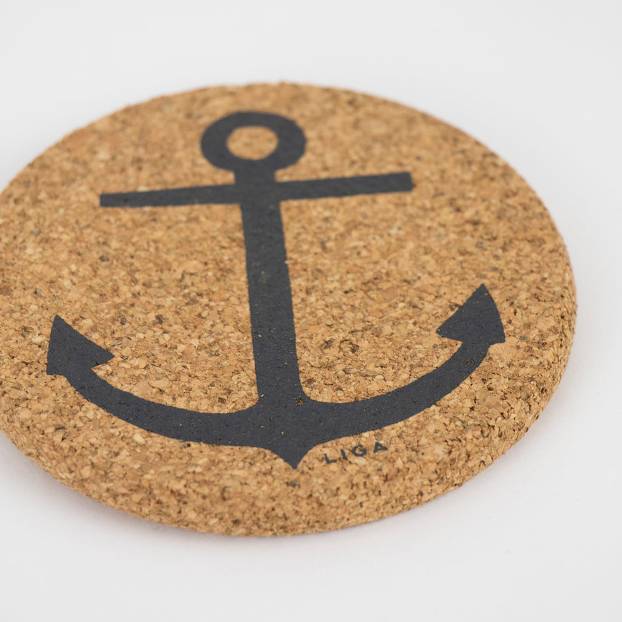 Cork Coasters | Anchor