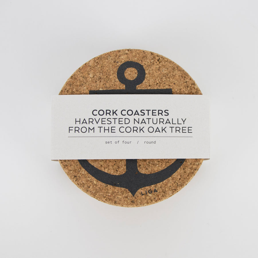 Cork Coasters | Anchor