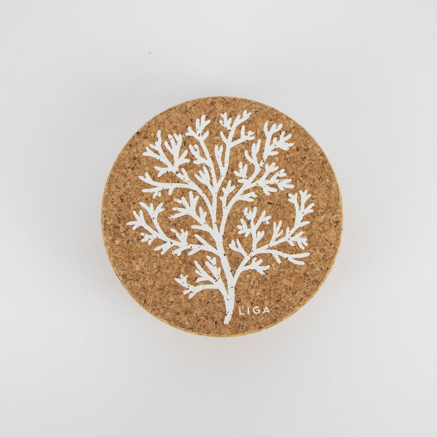 Cork Coasters | Coral