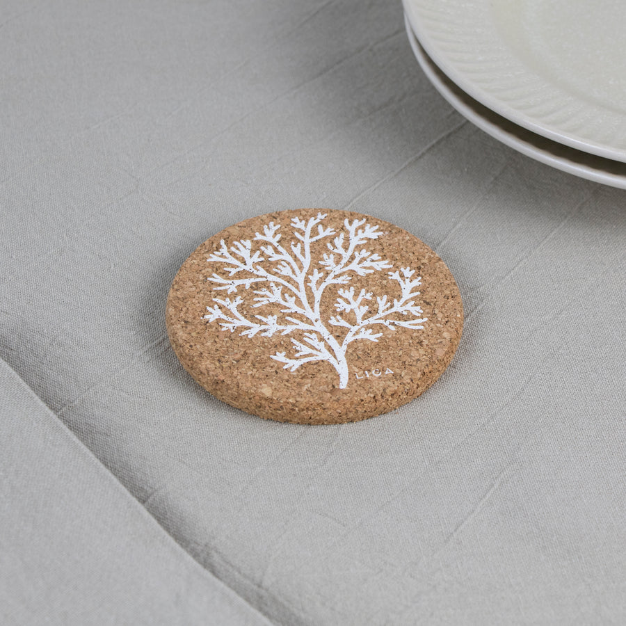 Cork Coasters | Coral
